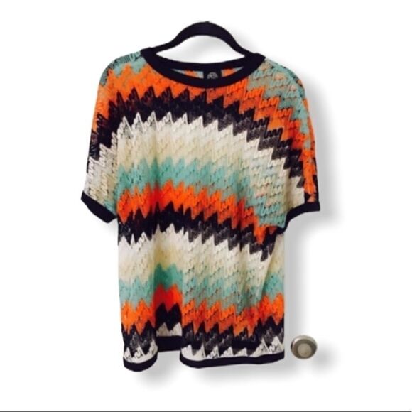 Bobeau SZ S Oversized crochet top - Picture 1 of 4
